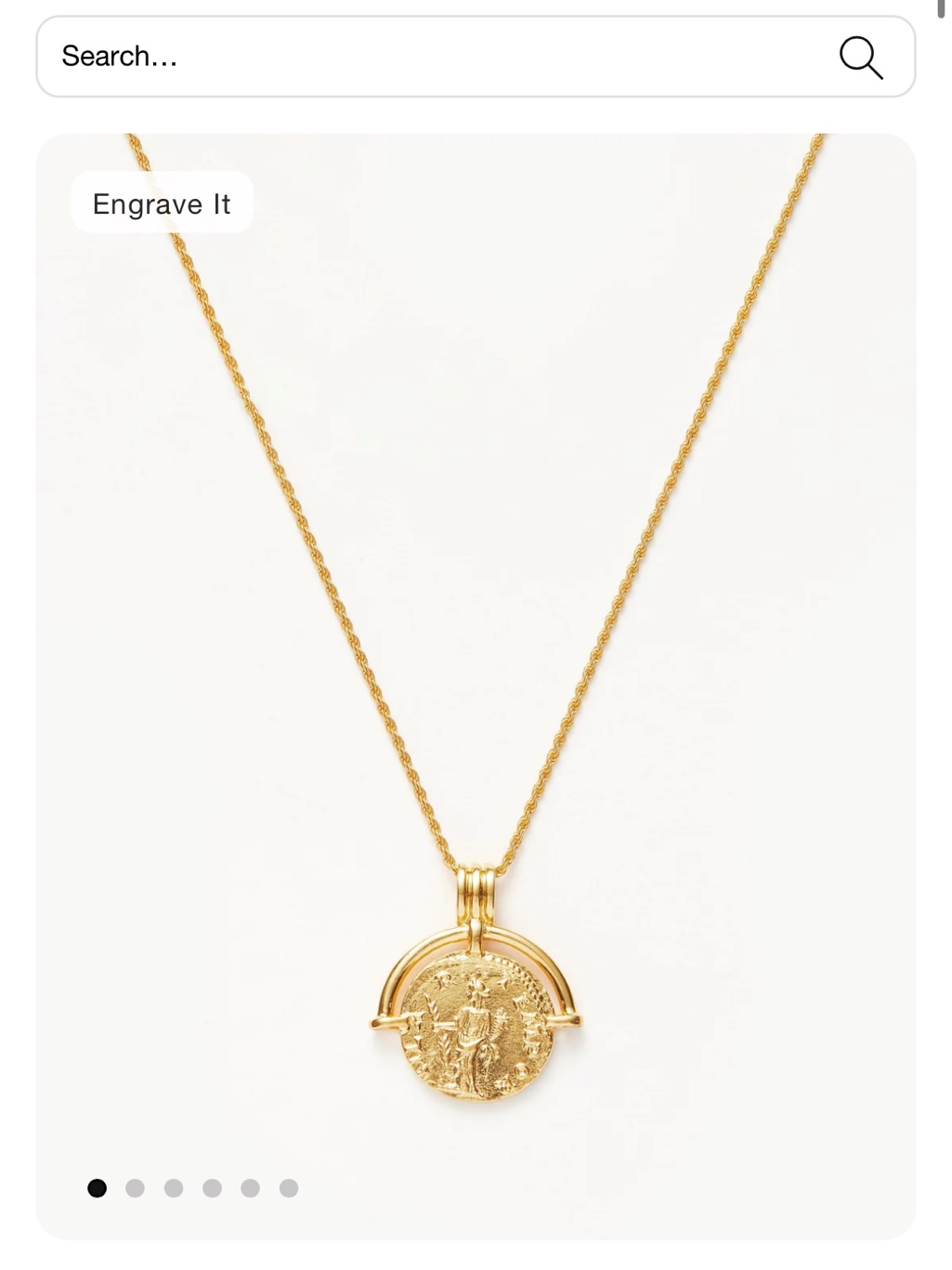 Missoma Roman Arc Coin Necklace